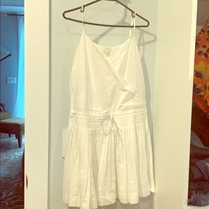 J crew women’s XXS white sun dress! New with tags